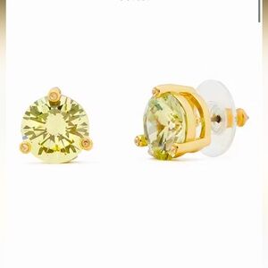 Kate Spade Rise and Shine  Lime Sherbert stud earrings